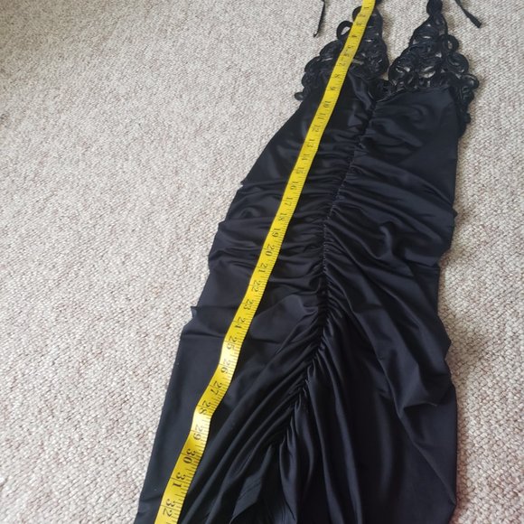 Black tight sexy slip dress - Picture 5 of 8